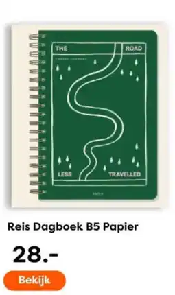 The Read Shop Reis Dagboek B5 Papier aanbieding
