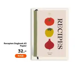 The Read Shop Recepten Dagboek A5 Papier aanbieding