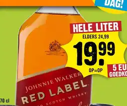 Dirck 3 Johnnie walker red label aanbieding