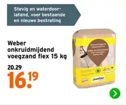 GAMMA Weber onkruidmijdend voegzand flex 15 kg aanbieding