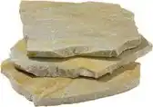 Bol.com Flagstones Brasil Yellow Quartzite 25-40mm M2 verkoop per stuk 0.25M2 aanbieding