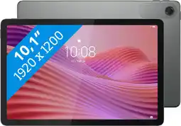 Coolblue Lenovo Tab 64GB Wifi + 4G Grijs met Transparante Back Cover aanbieding