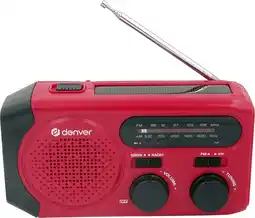 Coolblue Denver SCR-2010 Noodradio Rood aanbieding