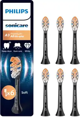 Coolblue Philips Sonicare Premium All-in-One Zwart (6 stuks) aanbieding