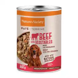 Zooplus Voordeelpakket: 6x400g Nature's Variety Paté Medium/Maxi Adult Rund nat hondenvoer aanbieding