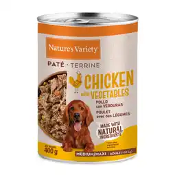 Zooplus Voordeelpakket: 6x 400 g Nature's Variety Paté Medium/Maxi Adult Kip nat hondenvoer aanbieding
