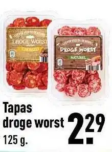 ALDI Tapas Droge Worst aanbieding