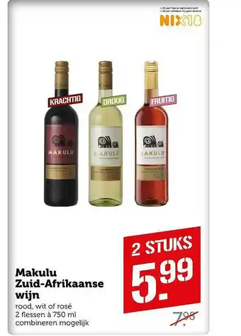 Coop Makulu Zuid-Afrikaanse Wijn aanbieding