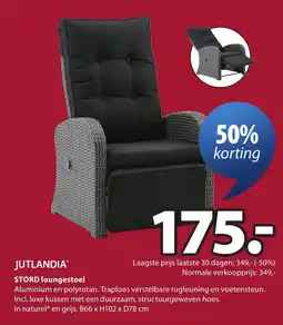 Jysk STORD loungestoel aanbieding