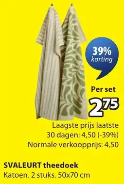 Jysk Svaleurt theedoek aanbieding