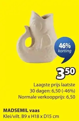 Jysk Madsemil vaas aanbieding