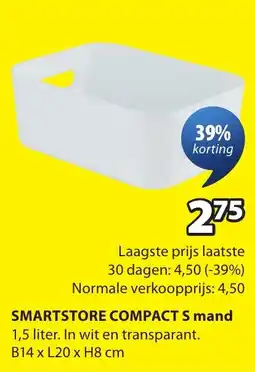Jysk SMARTSTORE COMPACT S mand aanbieding