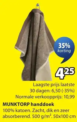 Jysk Munktorp handdoek aanbieding