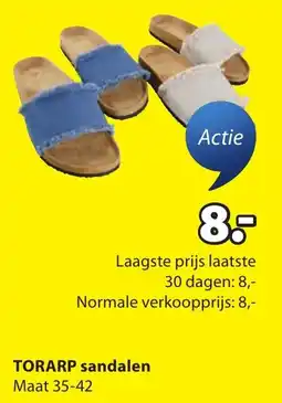 Jysk Torarp sandalen aanbieding