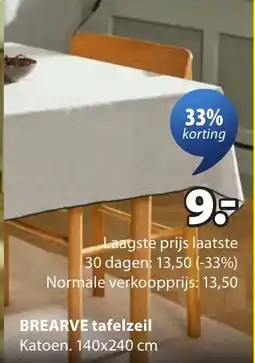 Jysk Brearve tafelzeil aanbieding
