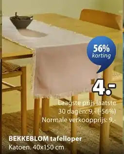 Jysk Bekkeblom tafelloper aanbieding