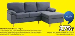 Jysk Gedved bank met chaise longue aanbieding