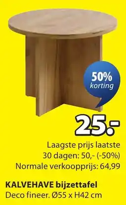 Jysk Kalvehave bijzettafel aanbieding