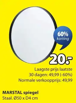 Jysk Marstal spiegel aanbieding
