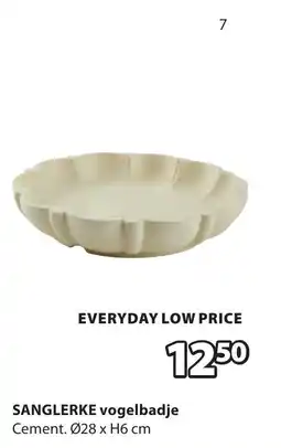 Jysk Sanglerke vogelbadje aanbieding