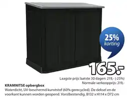 Jysk Kramnitse opbergbox aanbieding