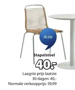 Jysk Stapelstoel aanbieding