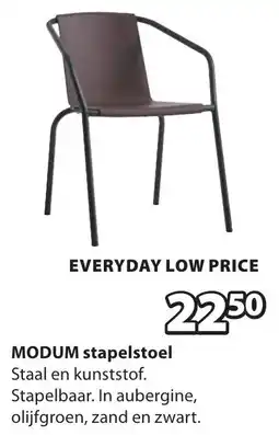 Jysk Modum stapelstoel aanbieding
