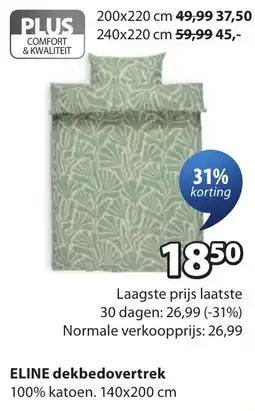 Jysk Eline dekbedovertrek aanbieding