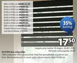 Jysk Alsten duo rolgordijn aanbieding