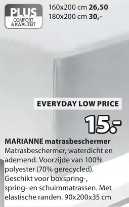 Jysk Marianne matrasbeschermer aanbieding