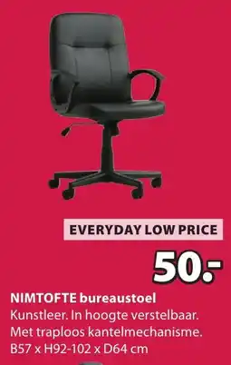 Jysk Nimtofte bureaustoel aanbieding