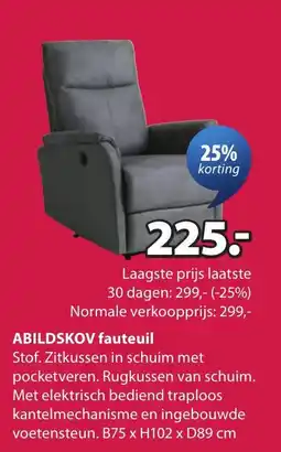 Jysk Abildskov fauteuil aanbieding