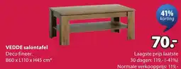 Jysk Vedde salontafel aanbieding
