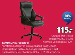Jysk Tamdrup bureaustoel aanbieding