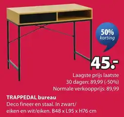 Jysk Trappedal bureau aanbieding