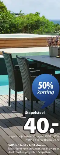 Jysk Stapelstoel aanbieding