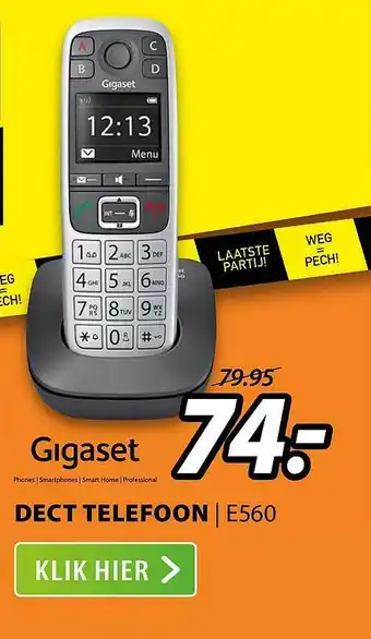 Expert Gigaset Dect Telefoon | E560 aanbieding