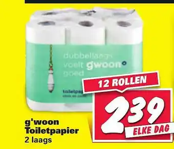 Nettorama G'woon Toiletpapier 2 Laags aanbieding