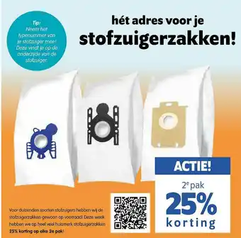 Plentyparts Stofzuigerzakken 25% Korting aanbieding