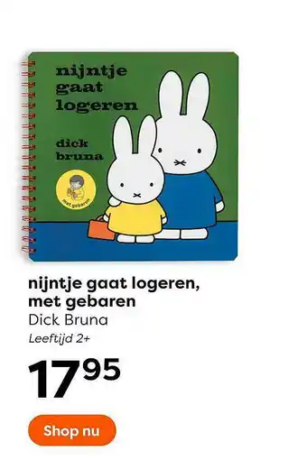 The Read Shop Nijntje Gaat Logeren, Met Gebaren Dick Bruna aanbieding