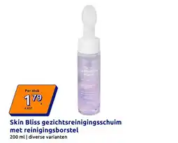 Action Skin Bliss gezichtsreinigingsschuim met reinigingsborstel aanbieding