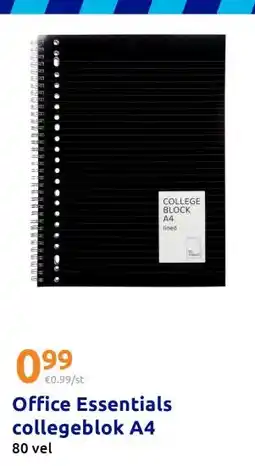 Action Office Essentials collegeblok A4 aanbieding
