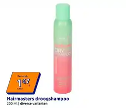 Action Hairmasters droogshampoo aanbieding