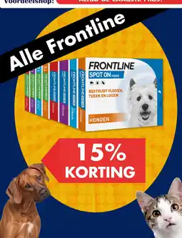 Huisdier Voordeelshop Alle Frontline aanbieding