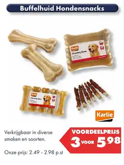 Huisdier Voordeelshop Buffelhuid Hondensnacks aanbieding