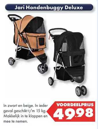 Huisdier Voordeelshop Jari Hondenbuggy Deluxe aanbieding