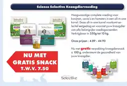 Huisdier Voordeelshop Science Selective Knaagdiervoeding aanbieding