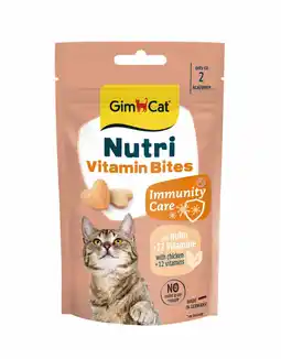 Pets Place Gimcat Nutri Vitamin Bites - Kattensnack - Kip 40 g aanbieding