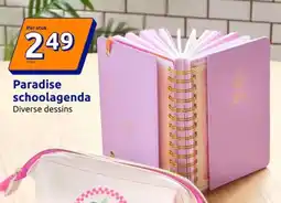 Action Paradise schoolagenda aanbieding