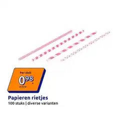 Action Papieren rietjes aanbieding